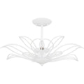 Sand White Semi Flush Mount From The Tallulah Collection