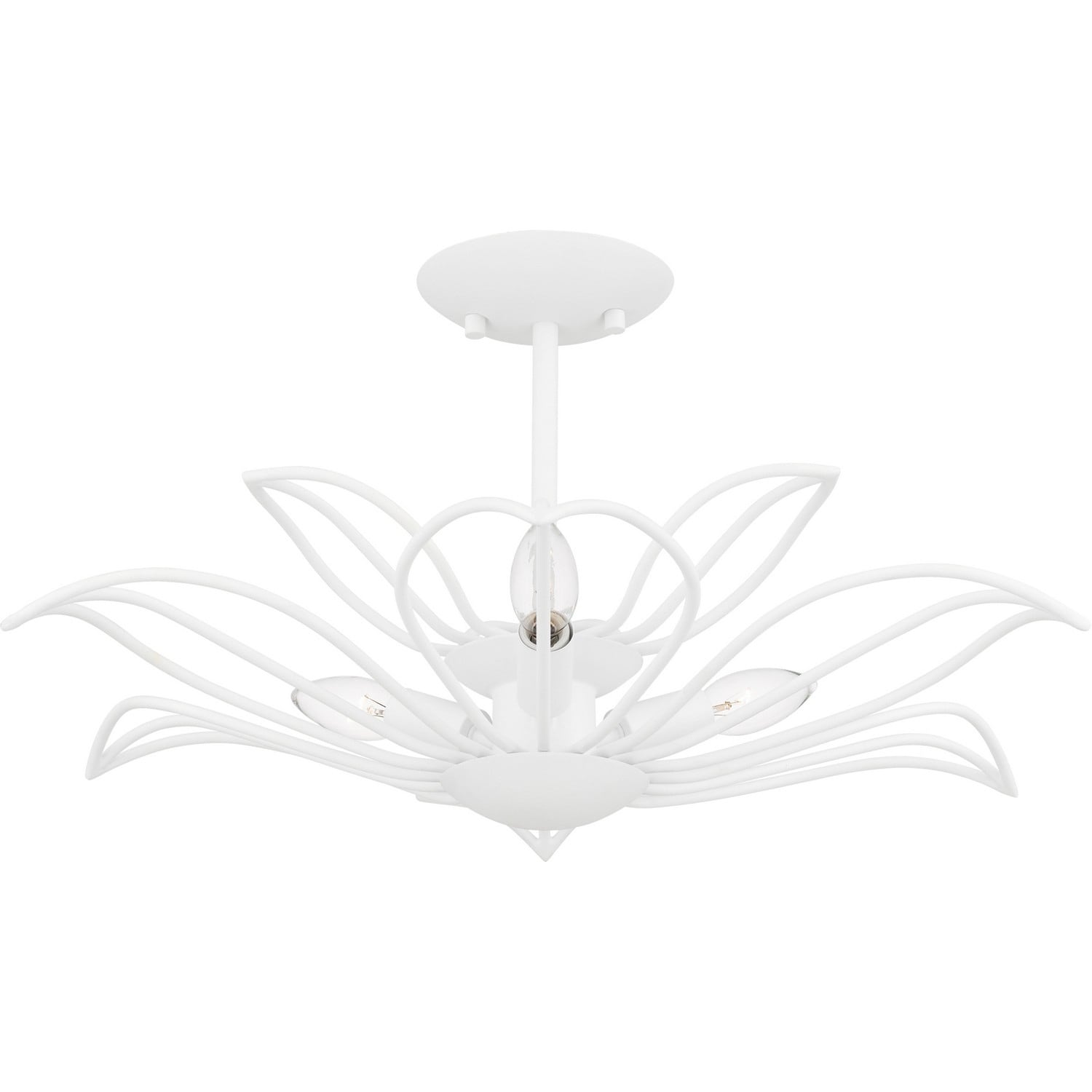 Sand White Semi Flush Mount From The Tallulah Collection