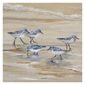 Sandpiper Beach Ii Amber By Studio Arts Wrapped Canvas Art Multi Color