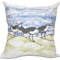 Sandpipers Animal Print 18 Inch Throw Pillow