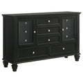 Sandy Beach Black 11 Drawer Dresser