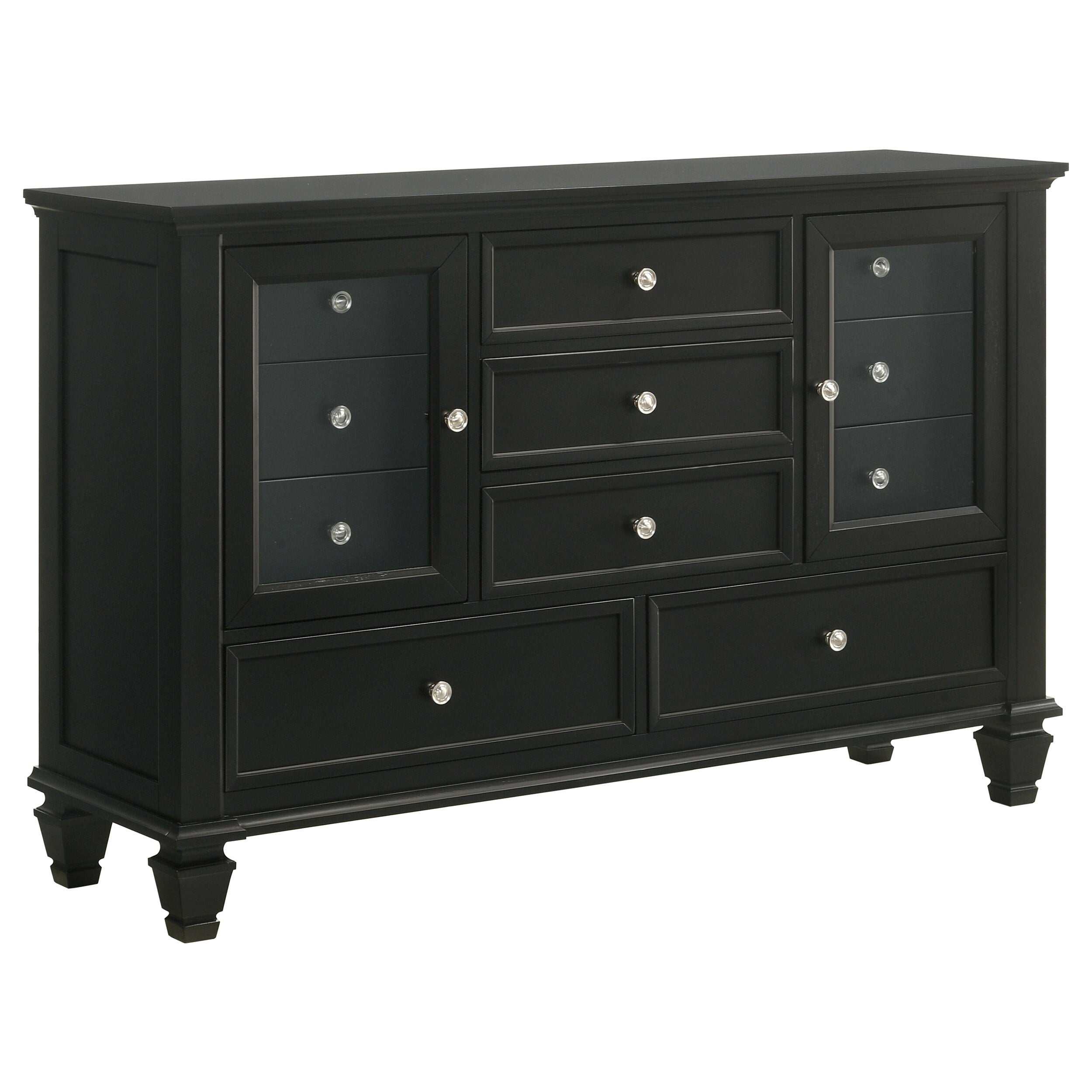 Sandy Beach Black 11 Drawer Dresser