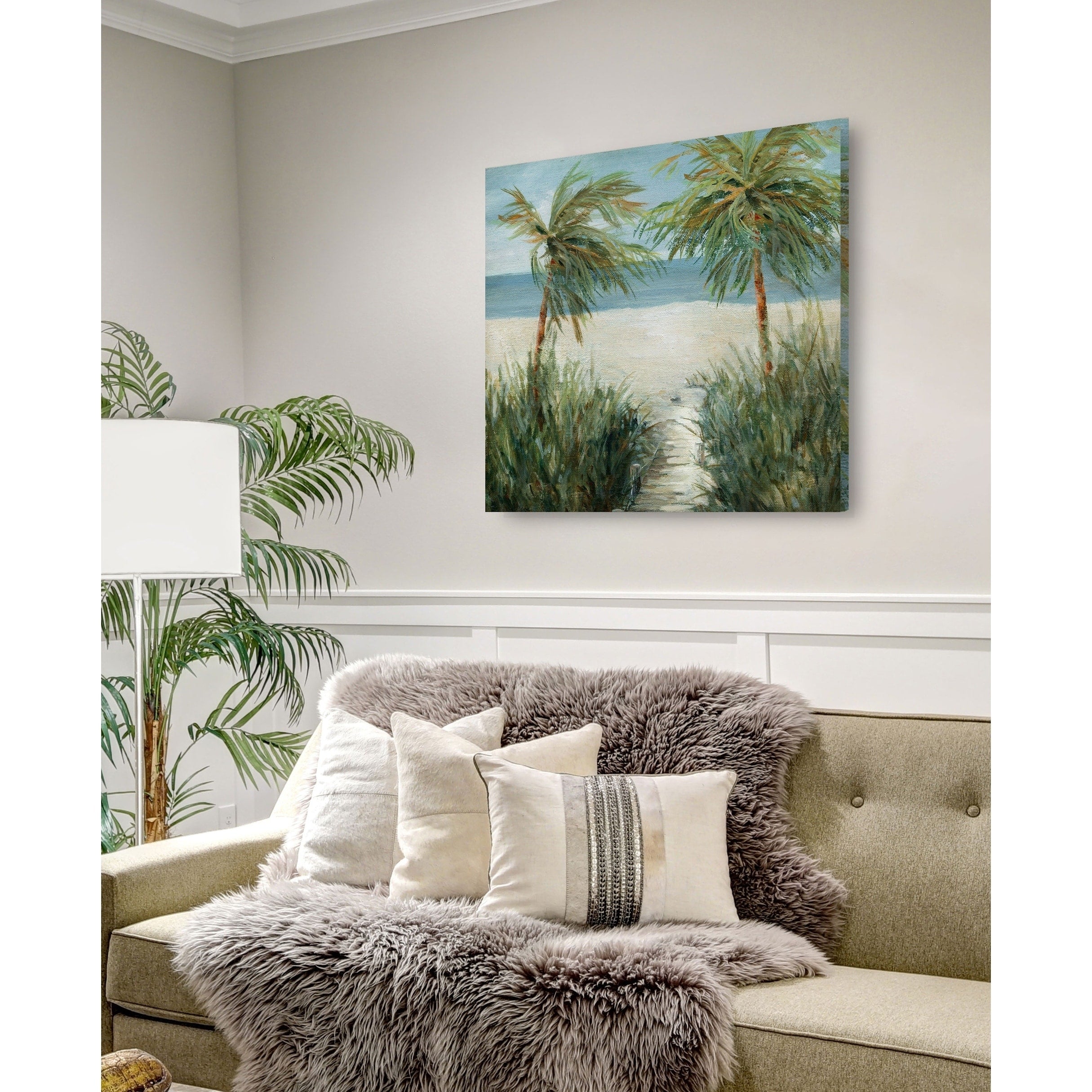 Sandy Beachwalk Gallery Wrapped Canvas