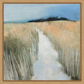 Sandy Path By Julia Purinton Framed Canvas Wall Art Print