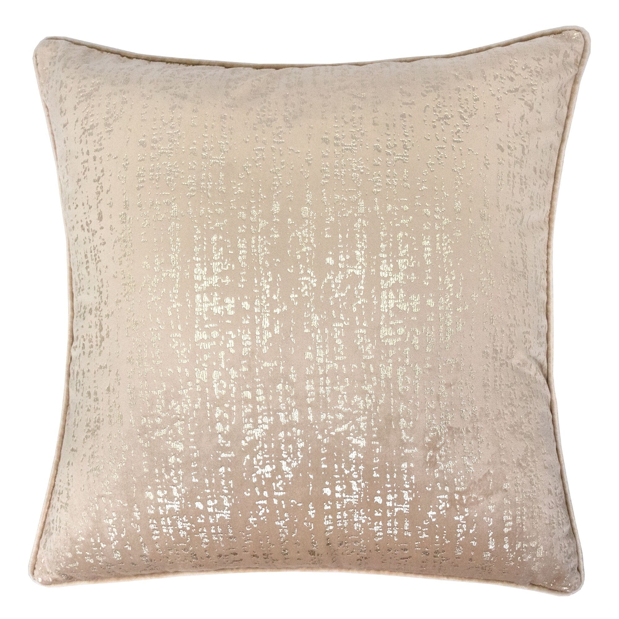 Sandy Velvet With Print 20 Square Decorative Throw Pillow 2Pk