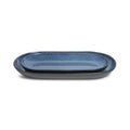 Sango Resona Blue Black Large Ceramic Serving Platters Set Of 2 14 12 Inch
