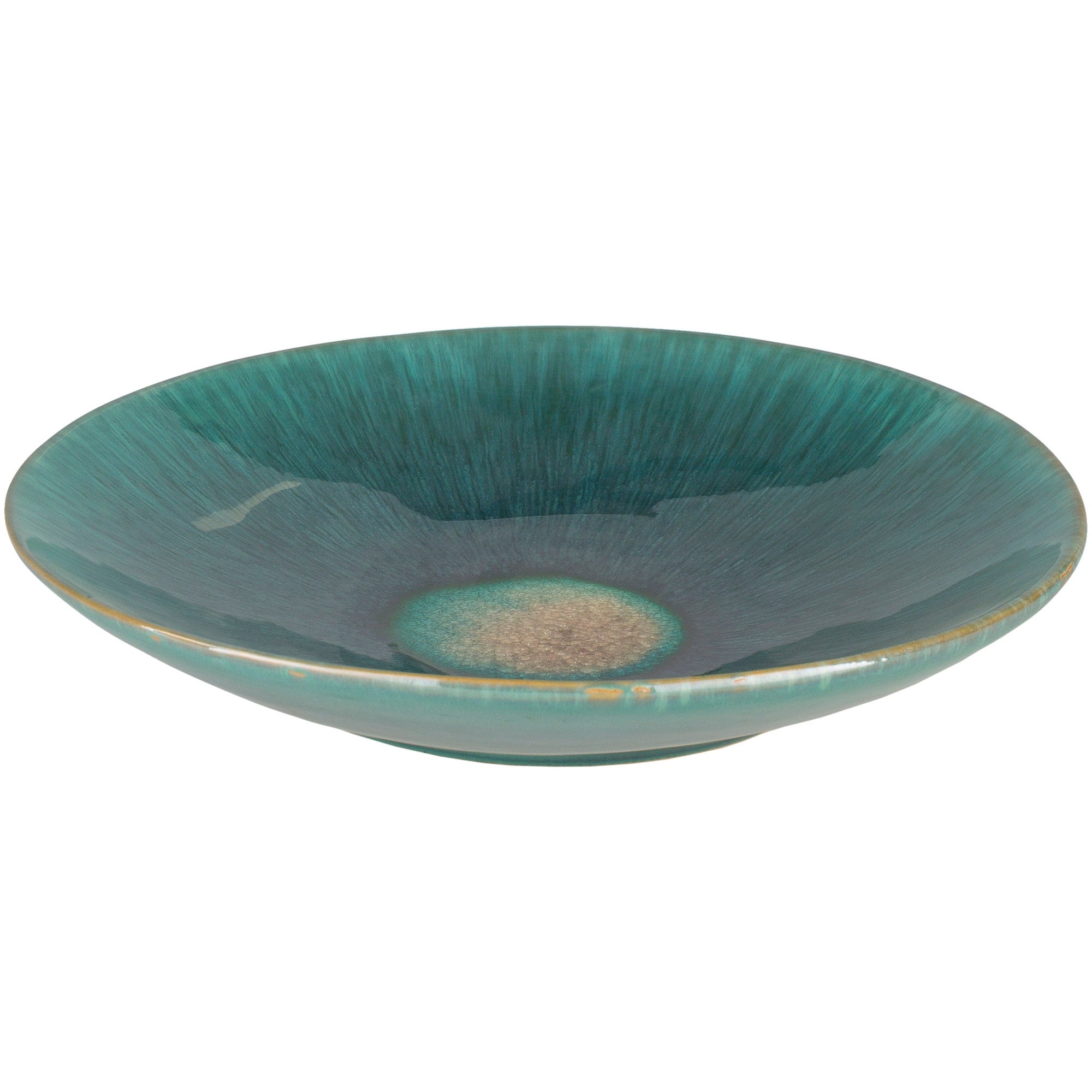 Sanibel Mint Ceramic Indoor Outdoor Charger Plate