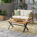 Sanibel Outdoor Acacia Wood Coffee Table By Christopher Knight Home