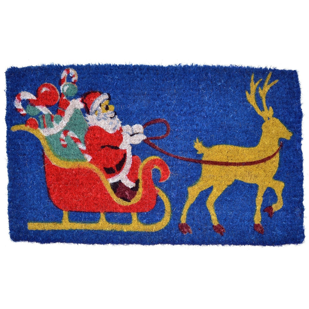 Santa Claus Coir Doormat Door Mat
