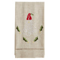 Santa Design Embroidered And Hemstitched Guest Towels Set Of 4