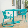 Santa Monica Outdoor 3 Piece Oval Bistro Chat Set By Christopher Knight Home