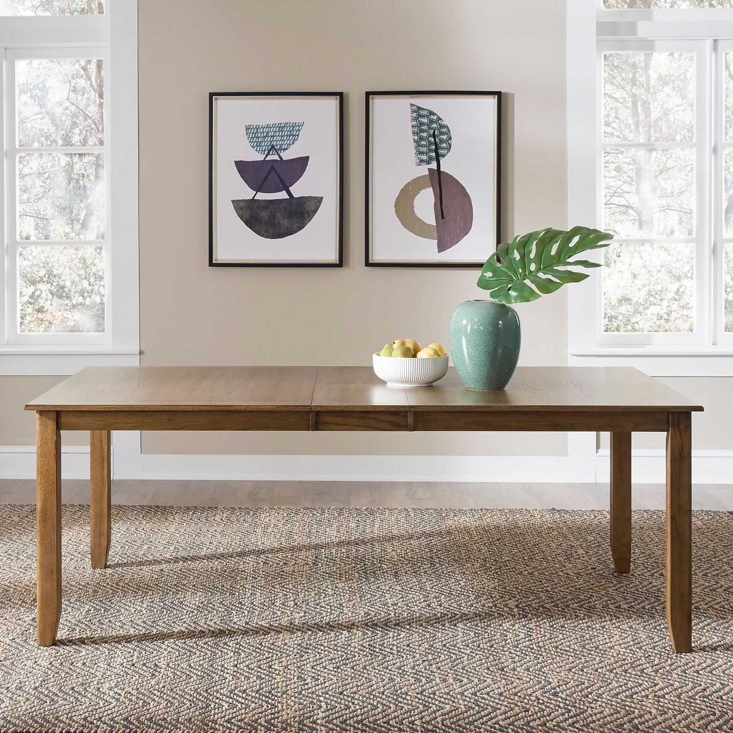 Santa Rosa Ii Antique Honey Rectangular Leg Table