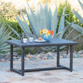 Santa Rosa Outdoor 59 Inch Rectangle Wicker Dining Table By Christopher Knight Home 28 H X 67 L X 34 D