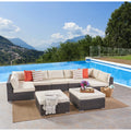 Santa Rosa Outdoor 7 Seater Wicker Sectional Sofa Set By Christopher Knight Home