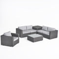 Santa Rosa Outdoor 7 Piece Wicker Sectional Sofa With Storage By Christopher Knight Home