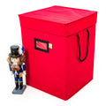 Santas Bags 17 In. Nutcracker Collectibles Storage Box Red