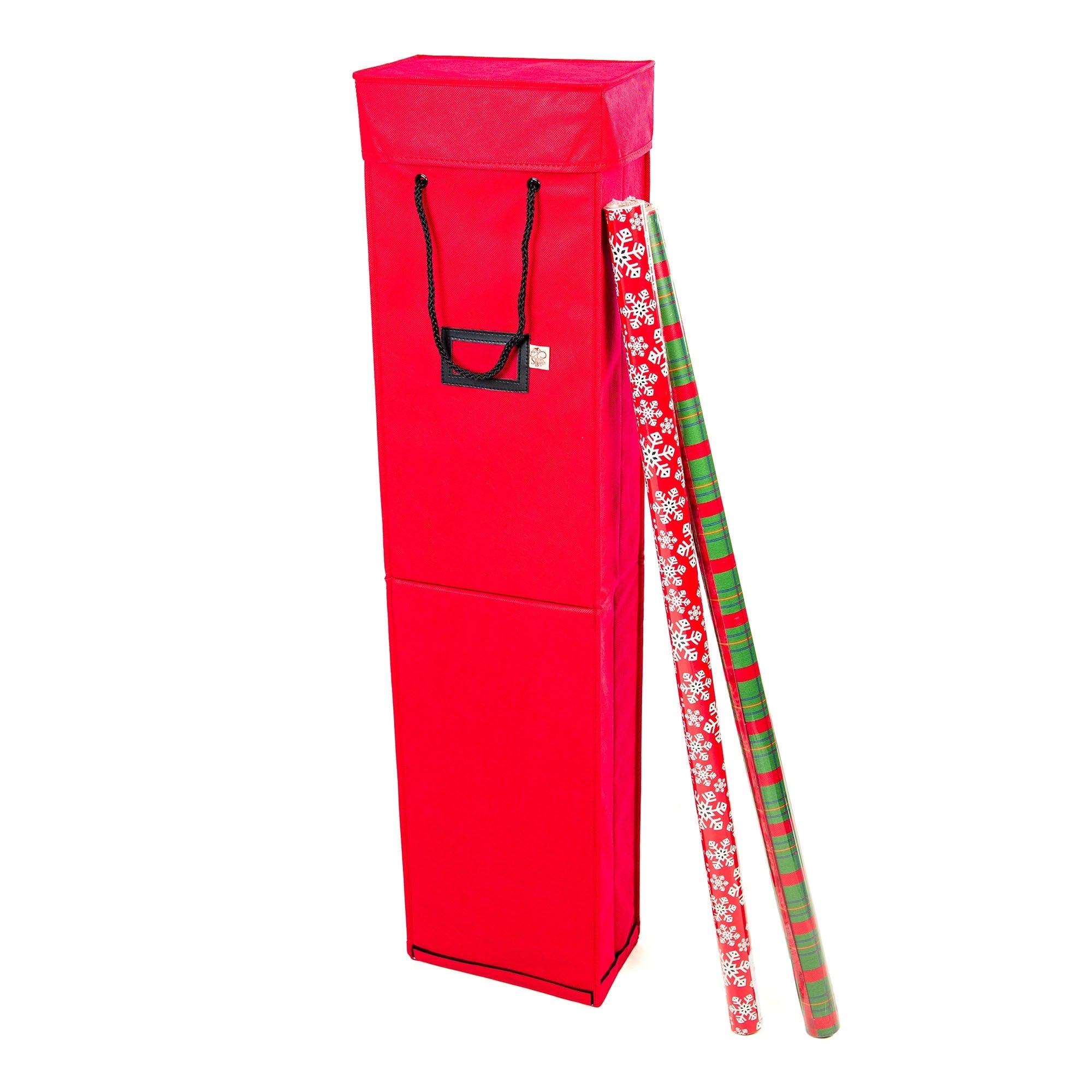 Wrapping Paper Storage Box Red
