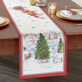 Santas Snowy Sleighride Table Runner 13 X70