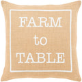 Santiago Wheat Modern Farmhouse Throw Pillow Cover 18 X 18