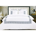Broderie Ensemble Housse De Couette Collection Sanya Embroidery Duvet Set Blue