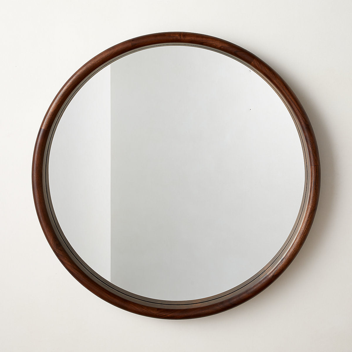 Saone Acacia Wood Rectangular Wall Mirror 24inX36in