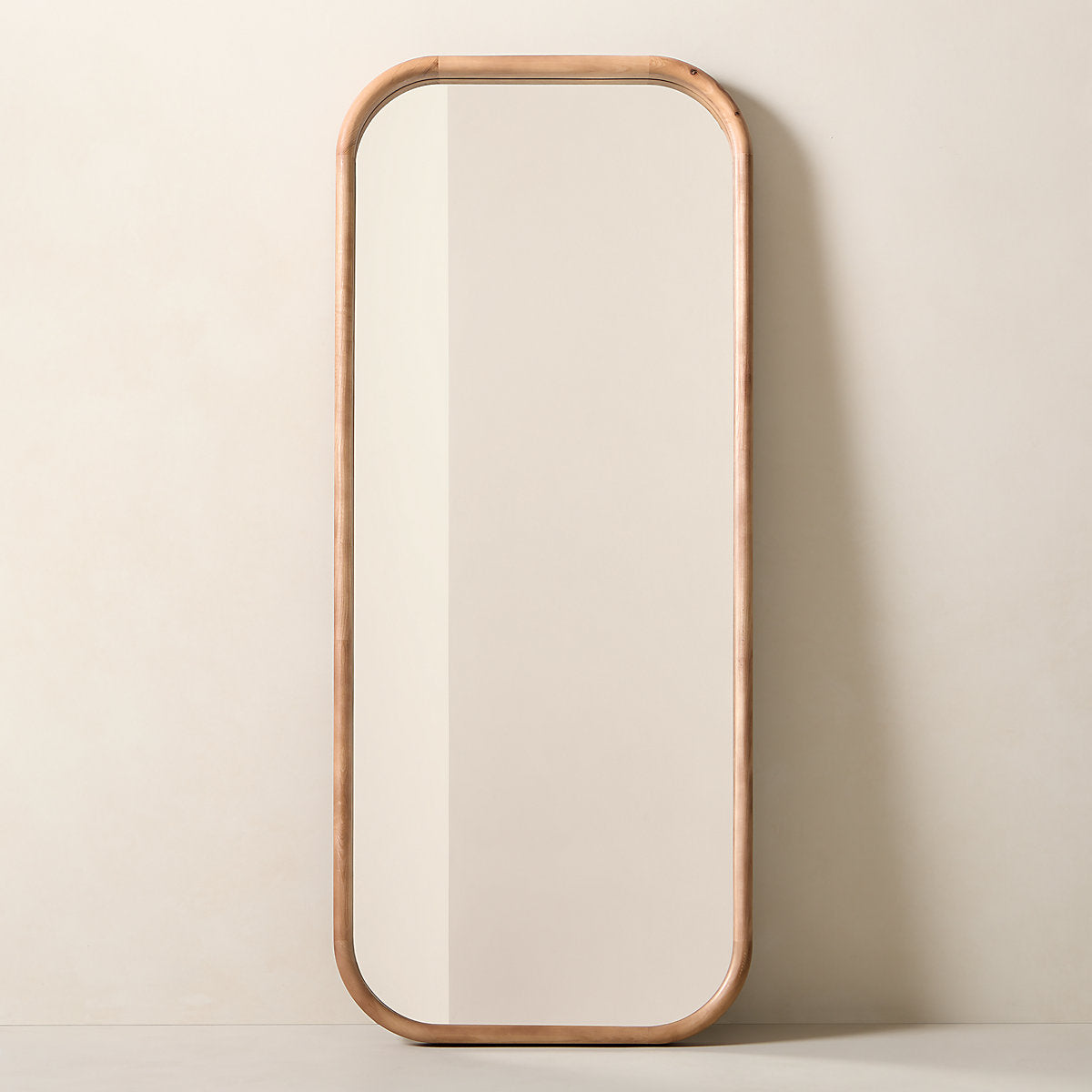 Saone Ash Wood Rectangular Wall Mirror 24inx36in