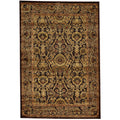 Grand Bazaar Power Loomed Viscose Soho Rug In Dark Chocolate 5 3 X 7 6 53 X 76