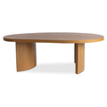 Sapphira Coffee Table Freeform Oak Veneer Top Natural