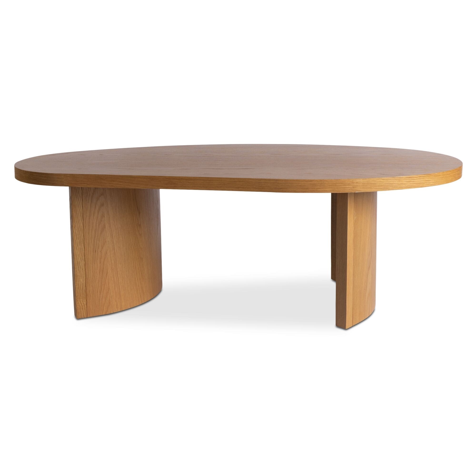 Sapphira Coffee Table Freeform Oak Veneer Top Natural