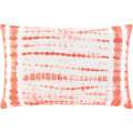 Saran Tie Dye Striped Cotton 14X22 Inch Lumbar Throw Pillow