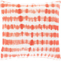 Saran Tie Dye Striped Cotton Throw Pillow