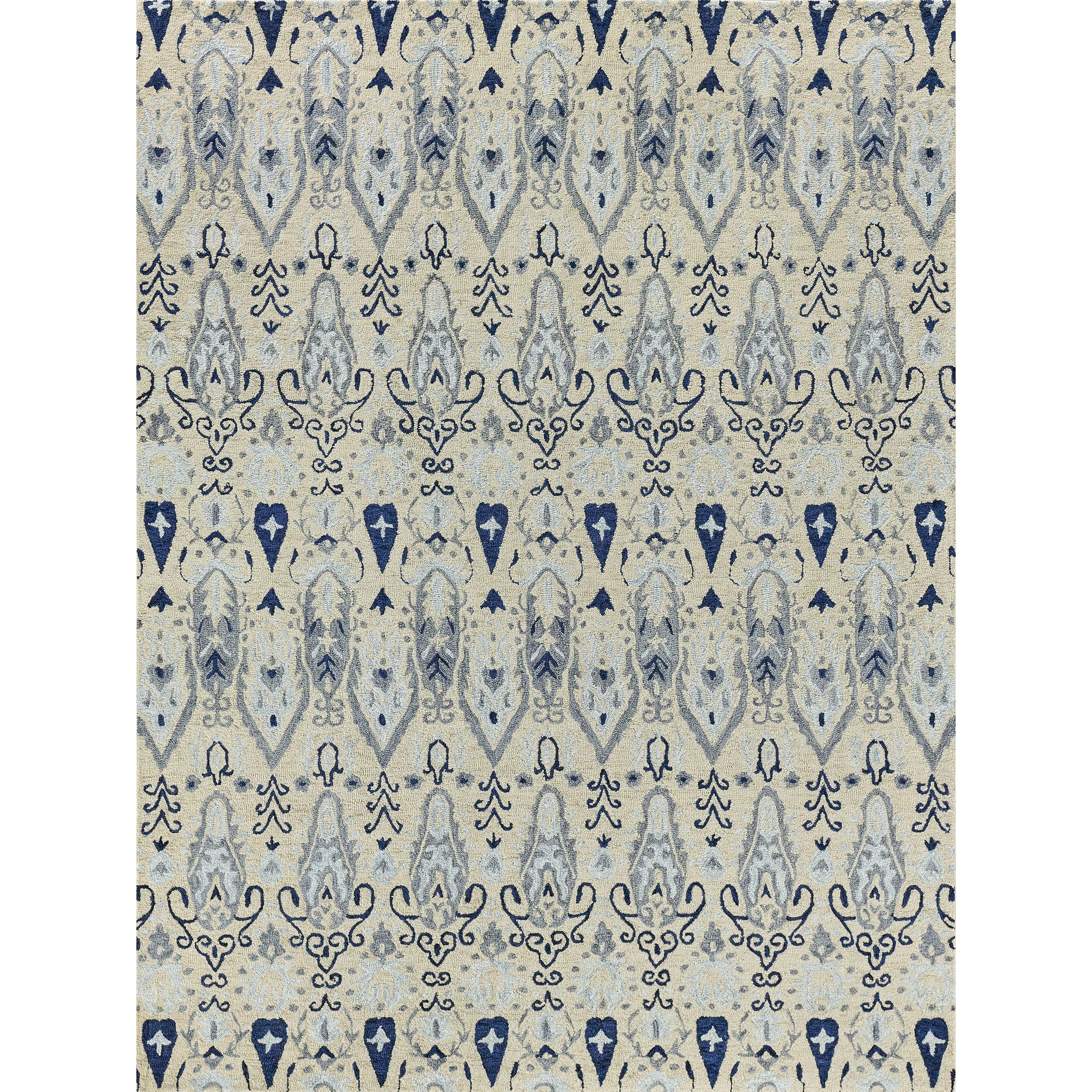 Sarasota Hand Tufted New Zealand Wool Ivory Area Rug 8 X 10