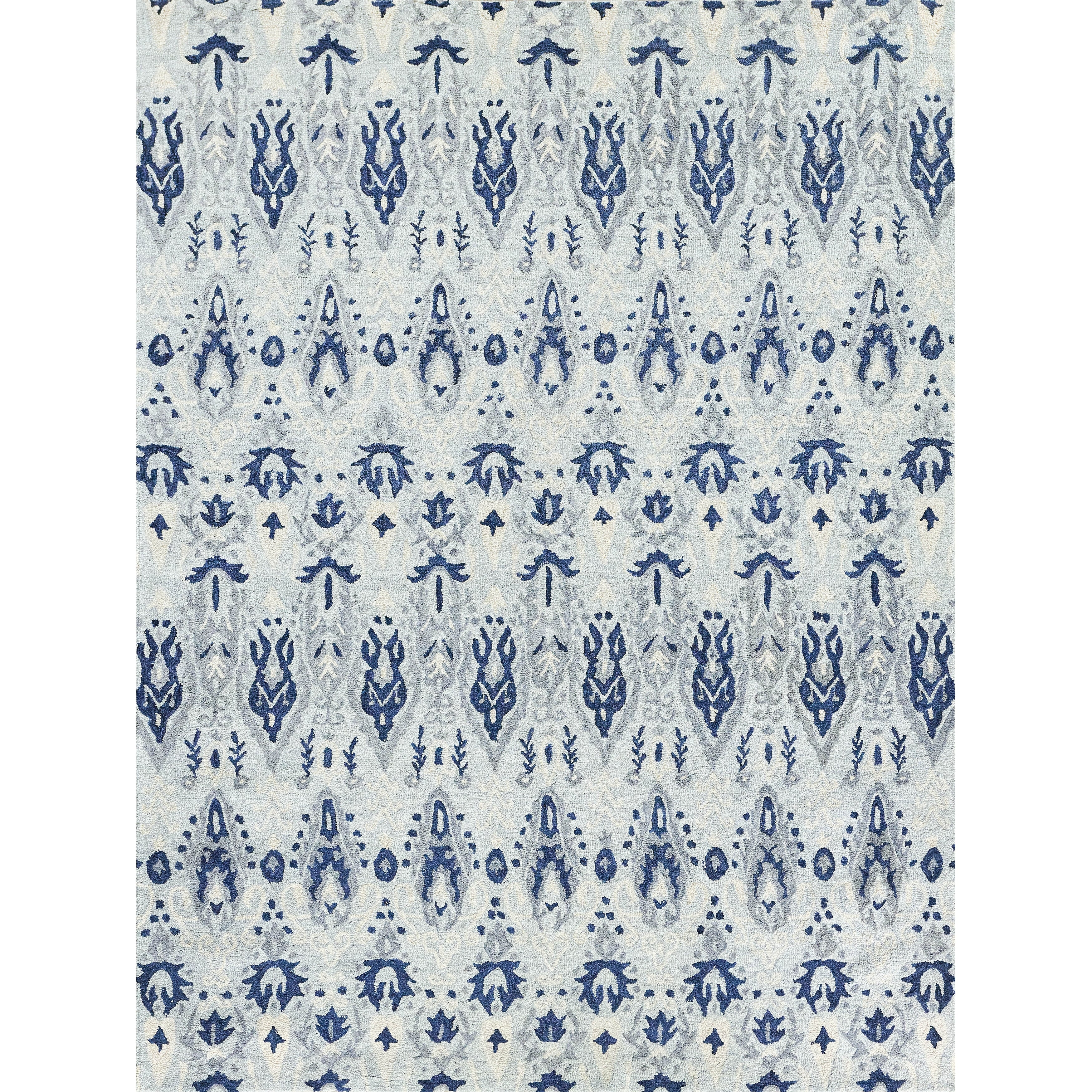 Sarasota Hand Tufted New Zealand Wool Light Blue Gray Area Rug