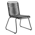 Sarcelles Woven Wicker Patio Dining Chairs By Corvus Set Of 4