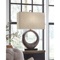 Gracewood Hollow Pattani Geometric Metal Table Lamp