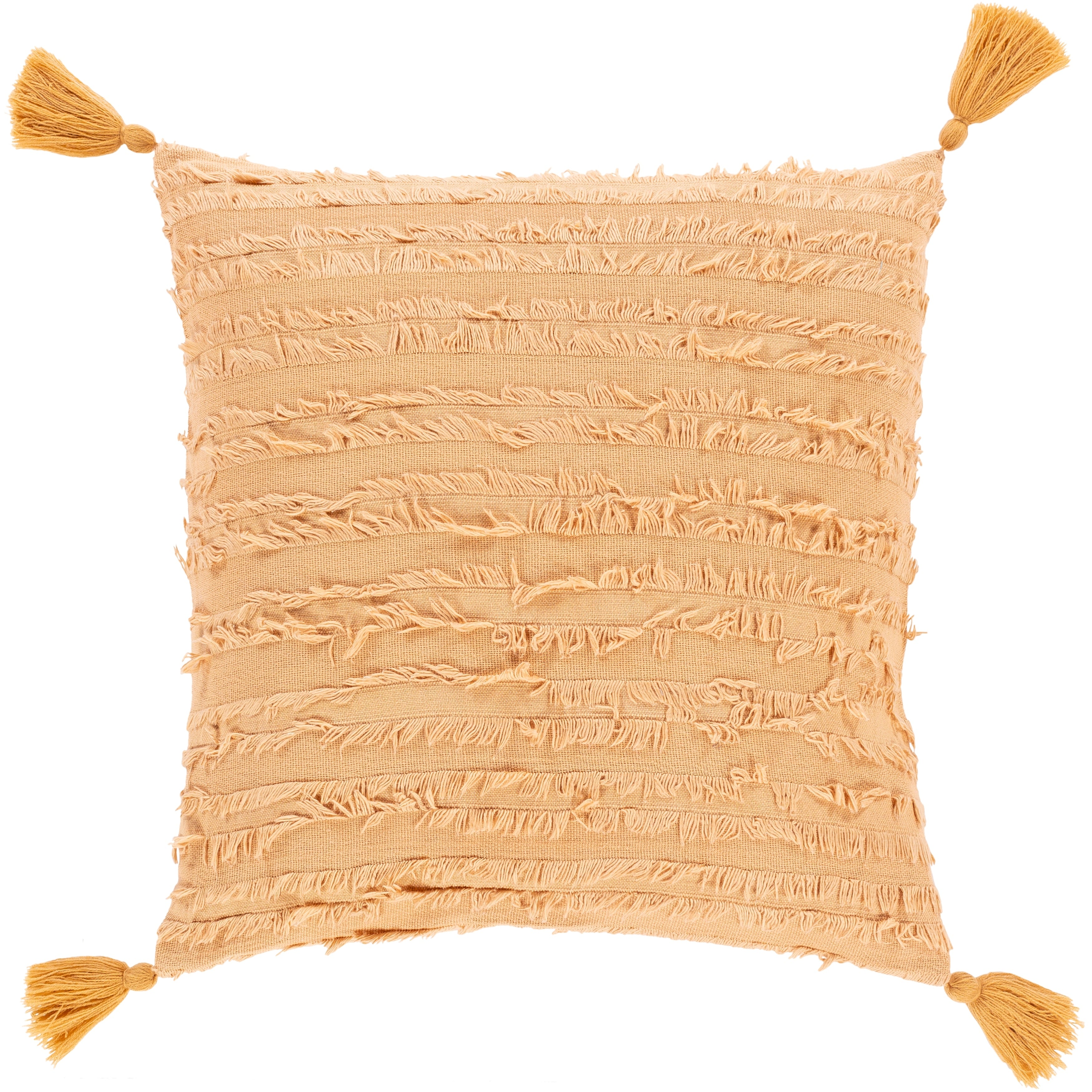 Sarina Boho Fringe Tassel Cotton Throw Pillow
