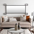 Sasha Modern Black Metal 35 X 75 Inch Mirror 35 X 75