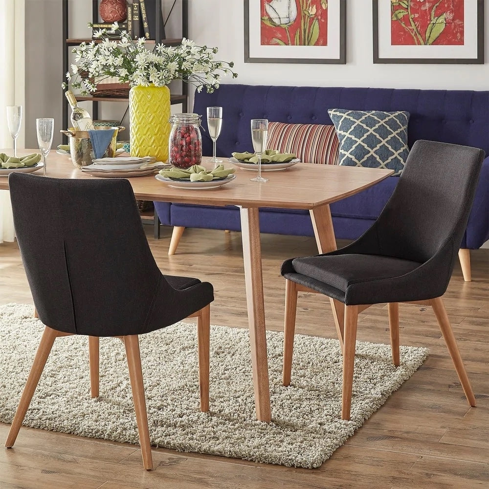 Sasha Oak Barrel Back Dining Chair Set Of 2 Inspire Q Modern