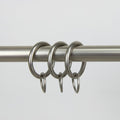 Instyledesign Satin Nickel 1 Inch Curtain Rings Pack Of 10
