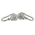 Instyledesign Satin Nickel Cloud Curtian Holdback Set Set Of 2