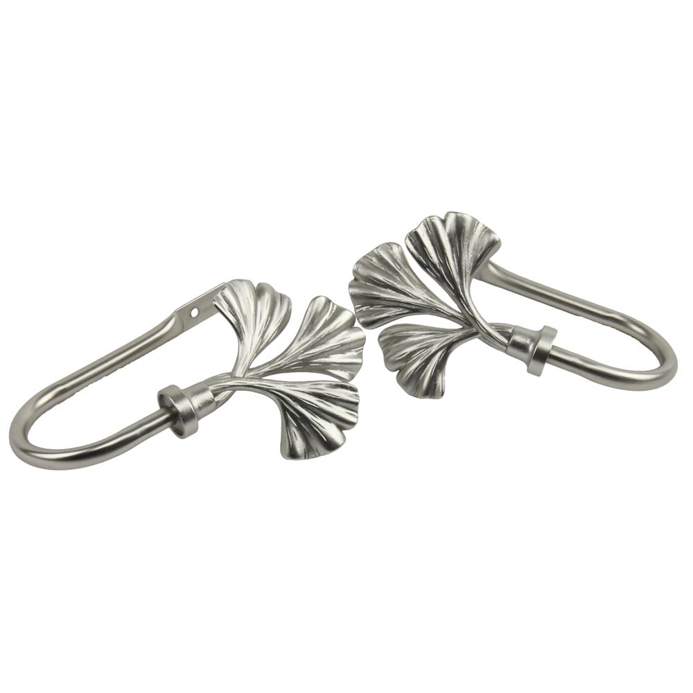 Instyledesign Satin Nickel Luck Curtain Holdback Set Set Of 2