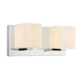 Porch Den Mcintosh Satin Nickel Finish 2 Light Wall Sconce