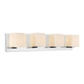 Porch Den Mcintosh Satin Nickel Finish 4 Light Wall Sconce