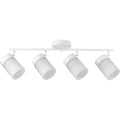 Satin White Four Head Track 8.62 X 29.92 X 5.51