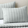 Saunder Heathered Sage Green EUROPEAN FLAXâ¢-Certified Linen Full/Queen Quilt