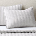 Saunder Heathered Flax Grey EUROPEAN FLAXâ¢-Certified Linen King Quilt