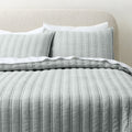 Saunder Heathered Sage Green EUROPEAN FLAXâ¢-Certified Linen King Pillow Shams Set of 2