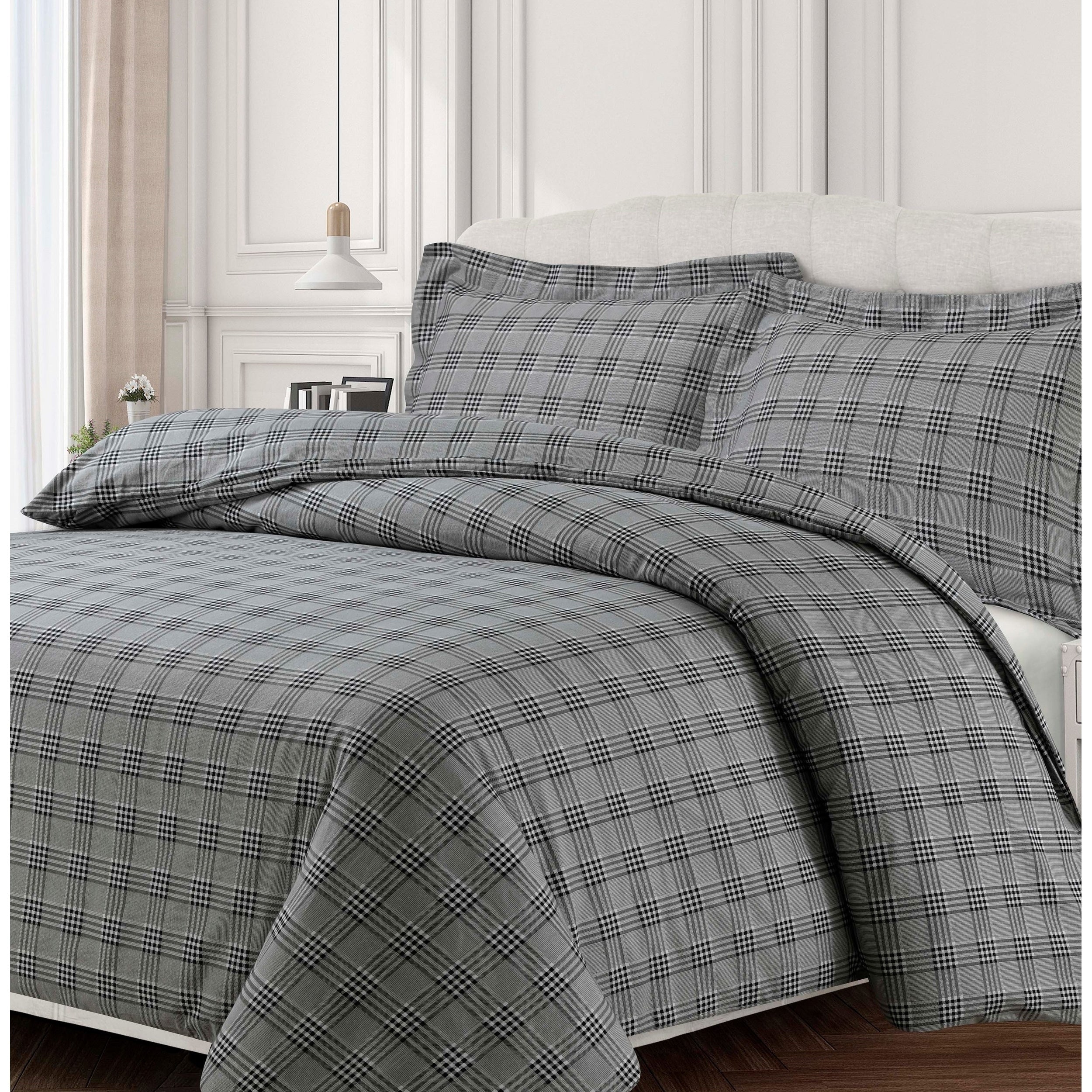 Savannah 170 Gsm Cotton Flannel Printed Oversized Duvet Set