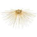 Savannah 8 Light Flush Mount With Gold Leaf Finish N A