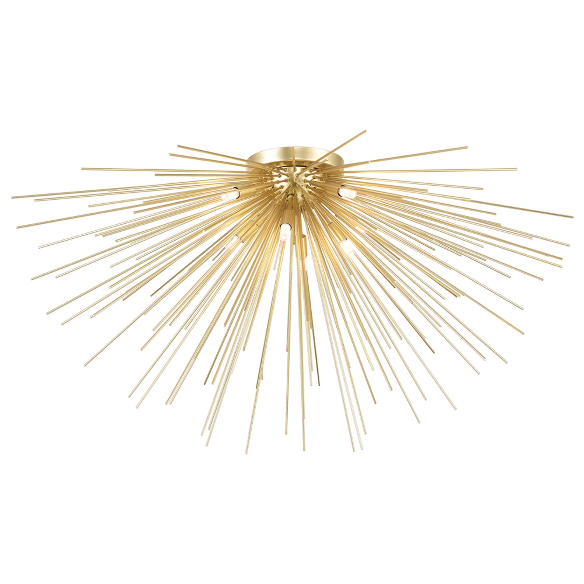 Savannah 8 Light Flush Mount With Gold Leaf Finish N A